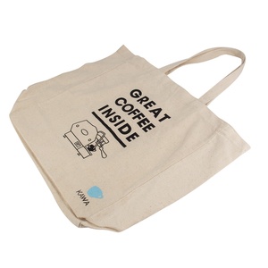 กระเป๋าผ้าแคนวาสทำจากผ้าฝ้ายมีกระเป๋าสำหรับช้อปปิ้งปรับแต่งโลโก้ได้ตามสมัยนิยม - Product Image 3