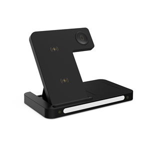 Estación de Carga Inalámbrica 3 en 1 con Luz Nocturna para Teléfono Inteligente, Reloj Inteligente y Auriculares - Product Image 2