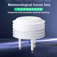 Boîte de capteurs météorologiques en plastique pour la température extérieure, l'humidité, la luminosité, la pression atmosphérique, le bruit, les particules fines (PM) et le dioxyde de carbone