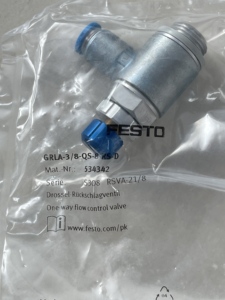 วาล์วควบคุมการไหลแบบทางเดียว GRLA-3/8-QS-8-RS-D - Product Image 1
