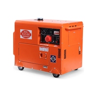 Groupe électrogène diesel silencieux à capot silencieux 6KVA 8KVA 9KVA 10KVA 12KVA 50Hz 60Hz monophasé triphasé pour usage d'urgence
