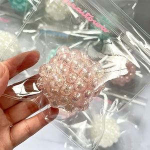Jouet créatif anti-stress à presser en forme de perle éclatante, jouet sensoriel pour les doigts, perle éclatante faite à la main, cordon de perles - Product Image 3