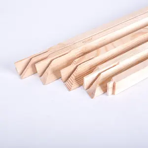 Quadro de madeira de burlywood em atacado, barras de alongamento diy para estampa de lona