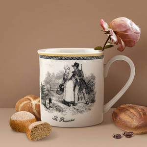 Taza de cerámica de estilo retro personalizada, vaso simple europeo en línea, con tu propio logotipo - Product Image 6