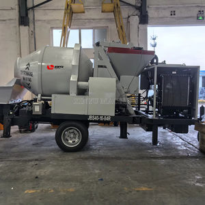 Máquina mezcladora de hormigón con motor diésel JBS40 bomba de hormigón con mezclador a la venta - Product Image 2