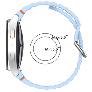 Beeflypower สายรัดซิลิโคนเล่นกีฬาของแท้สำหรับ <span class=keywords><strong>Samsung</strong></span> <span class=keywords><strong>Galaxy</strong></span> <span class=keywords><strong>Watch</strong></span> 7 /fe/<span class=keywords><strong>5</strong></span> <span class=keywords><strong>pro</strong></span>/ 6/4สายรัดข้อมือแบบเข็มขัดรัดข้อมือ - Product Image 4