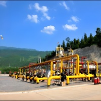 Regulator dan Metering Skid Pengatur Tekanan CNG Dual Line 1000Nm3 dengan Penukar Panas