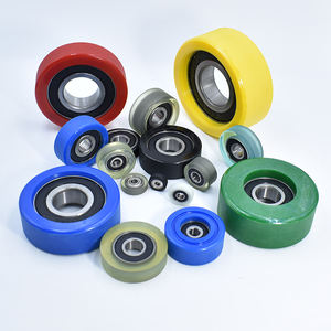 Alésage 5MM PU Roller <span class=keywords><strong>Wheel</strong></span> 5x22x7 5x22x9 5x17x10 5x20x6 5x24x5x16x8 5x18x8 Roue en caoutchouc enduit de polyuréthane - Product Image 2