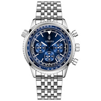 Montre Homme Tendance de Marque, Chronographe à Quartz Multifonctionnel à Trois Cadrans et Six Aiguilles, Étanche, Lumineux, avec Calendrier et Boîte