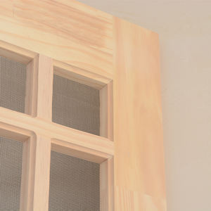 Porta zanzariera in legno porta zanzariera in pino massiccio per ingresso - Product Image 4