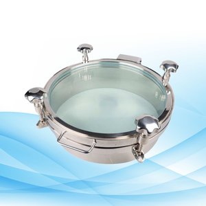 435*335 SS304 SS316L สแตนเลสสุขาภิบาลสี่เหลี่ยมมุมฉากประตูสำหรับถังหนึ่งแขนตัดกระจก/ผ้าซาติน/2B เสร็จสิ้น - Product Image 4