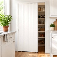Porte pliante de sécurité en alliage d'aluminium, vente en gros, stock en vrac d'usine, porte extérieure pleine en aluminium pour maison et patio, MOQ 10, expédition rapide