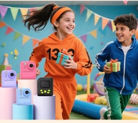 Appareil photo numérique pour enfants P89 avec impression instantanée, enregistrement vidéo HD 1080P, écran IPS 2.0 ", lampe de poche LED, imprimante thermique portable