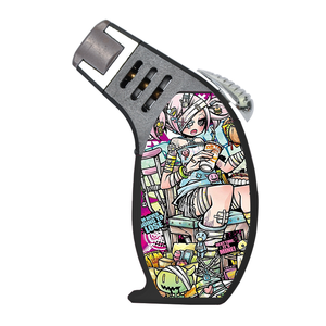 Cigarette Portable de haute qualité Logo personnalisé torche oblique briquet Jet flamme pour la vente en gros - Product Image 4