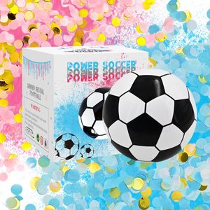 Nouveau Confettis de football en papier pour révélation du sexe Garçon Fille, Confettis à pois pour révélation du sexe, Accessoires d'ambiance - Product Image 3