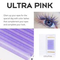 Gollee – Extensions de couleurs, Volume 0.07mm, cils de Volume C D Curl, Extension Semi-permanente 8 ~ 20mm