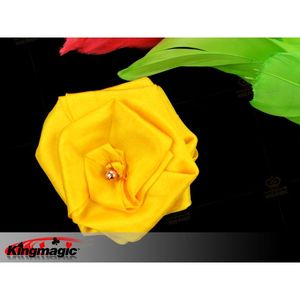 G0456 Foulard en soie transformé en roses (Rouge)(Jaune)(Bleu) Accessoires de magie de scène King Magic Foulard en soie Magie de scène Vente en gros - Product Image 3