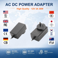 Hochwertiges 12V 3A Netzteil 36W AC/DC Wandstecker-Transformator für CCTV DVR NVR Router BT-Lautsprecher POS-Geräte Stabile Ausgabe
