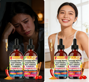 Gouttes buvables d'églantier et de curcuma avec vitamines D3 et K2, racine de betterave et cannelle de Ceylan - Complément naturel pour adultes - Product Image 2