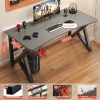 GEDO Groothandel Moderne Thuismeubelen K-vormig Verdikt Frame Gaming Tafel Bureau Groefdesign Bureaublad Esports Computertafel