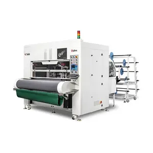 VC9-1670T-4C Oscillerende Mes Snijmachine Voor Pu Tpu Tussenzool Mesh Synthetisch Lederen Druk Snijden 1600Mm Breedte Roller