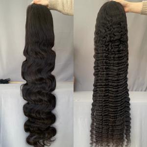 Peluca con Cierre de Encaje 5x5 con HD Transparente, Cabello Humano Birmano 100% Virgen, 180% de Densidad, Largo, Sin Pegamento, con Baby Hair - Product Image 6