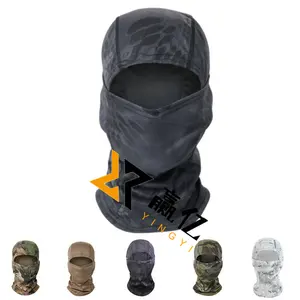 Tùy Chỉnh Thêu Thiết Kế Logo Unisex Sang Trọng Dệt Kim Đầy Đủ Mặt Bìa Balaclava 100% Acrylic Skimask Bán Buôn Cô Gái Beanies