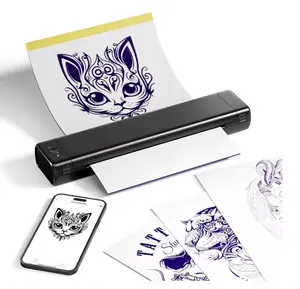 Phomemo M08f printer tato mini nirkabel, mesin printer tato bluetooth dengan printer termal