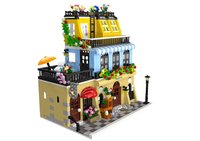 Blocs de construction d'hôtel urbain avec kit d'éclairage LED - Jouet de construction DIY, modèle de bâtiments modernes en plastique ABS