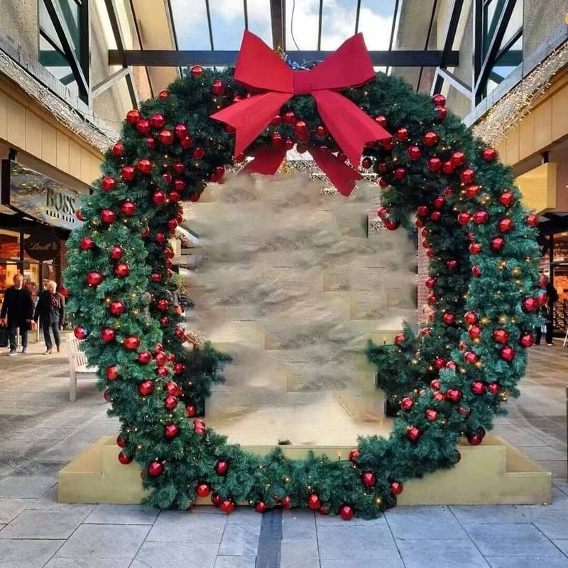 Commercial Outdoor LED Christmas Wreath Decoration