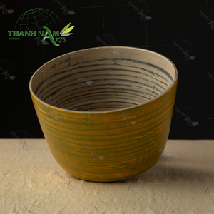 Tazón de Bambú Desechable Ecológico Personalizado OEM, D22xH14cm, Clásico para Fiestas, Directo de Vietnam para Restaurantes - Product Image 1