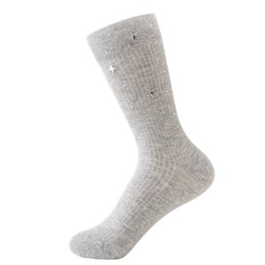 Calcetines tobilleros <span class=keywords><strong>de</strong></span> algodón peinado con purpurina y diamantes <span class=keywords><strong>de</strong></span> imitación <span class=keywords><strong>de</strong></span> estrella, cálidos y dulces, <span class=keywords><strong>para</strong></span> <span class=keywords><strong>niñas</strong></span>, estilo preppy, al por mayor - Product Image 5