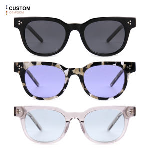 कस्टम लोगो छायादार एसीटेट ध्रुवीकृत धूप का चश्मा रेट्रो बिल्ली आंख उv400 पुरुषों के लिए - Product Image 6