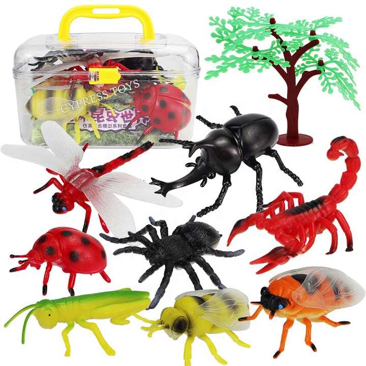 サイプレス玩具 12個入り 格安プラスチック動物フィギュアセット 