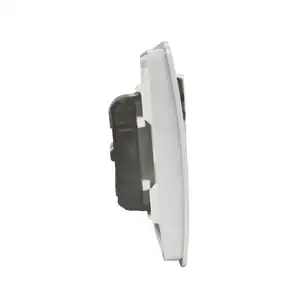 ABUK yeni tasarım ışık kontrol anahtarı soket 250V 10A 2 gang 2 yollu elektrik duvar anahtarları ev ofis iş için