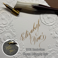 Livrets de Vœux de Mariage Personnalisés et Élégants, Faits Main, avec Bords Frangés et Motifs Floraux 3D en Relief, Invitations de Mariage