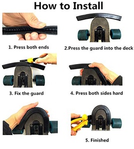 2 個 30 ミリメートル耐久性のあるゴム製スケートボードアクセサリーデッキガードプロテクターロングボードデッキエッジ保護 - Product Image 5