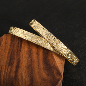 Hawaiian Jewelry Wholesale Luxury New Hot Selling Gold Plated <strong>Copper</strong> <strong>Bangles</strong> Jewelry Women Wholesale - Product Image 1