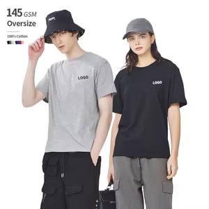 Camiseta Ligera para Hombre BY39000, 100% Algodón, 26 Hilos, Tejido Liso Peinado, Logotipo Personalizado OEM, Talla Grande, 100% Algodón - Product Image 1