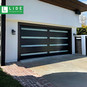 Fenêtre supérieure en aluminium <span class=keywords><strong>Porte</strong></span> <span class=keywords><strong>de</strong></span> <span class=keywords><strong>garage</strong></span> affleurante contemporaine <span class=keywords><strong>Porte</strong></span> <span class=keywords><strong>de</strong></span> <span class=keywords><strong>garage</strong></span> sans cadre - Product Image 3