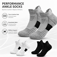 Chaussettes de basket-ball d'été pour hommes, tricotées standard en polyester, respirantes, écologiques, séchage rapide, anti-transpiration, antidérapantes