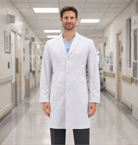 Bata de Médico para Hombre Personalizada OEM ODM, Uniforme de Hospital Blanco, Ropa de Trabajo Médica - Product Image 5