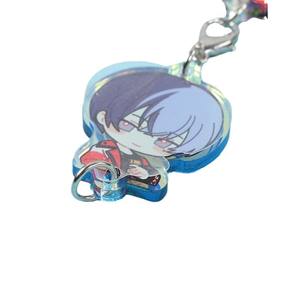 LLavero acrílico para parejas, accesorios pequeños creativos personalizados, sándwich de doble cara, juego bidimensional, Dios original que rodea - Product Image 6