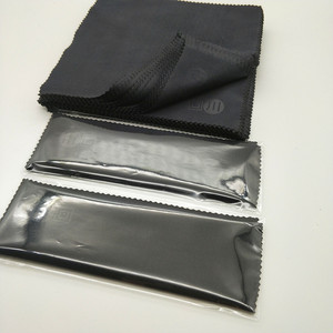 Ensemble de pochettes en tissu microfibre carré réutilisable, doux, à coupe droite, avec logo personnalisé en usine, prix de gros, emballé en carton - Product Image 2