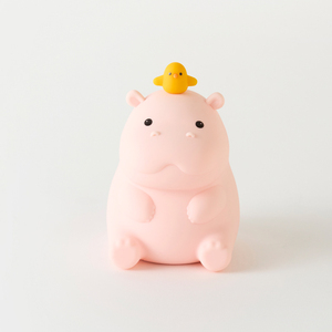 <span class=keywords><strong>Veilleuse</strong></span> Hippopotame en Silicone Souple avec Poussin, Lampe Tactile Rechargeable USB à Claquement, Lumière LED Chaude pour Décoration de Chambre d'Enfant et Aide au Sommeil - Product Image 5