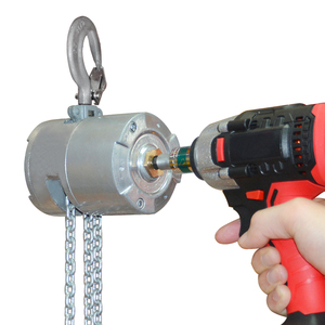 Untuk Jan terbaru VX-PRO 0.5 1Ton Mini rantai <span class=keywords><strong>Hoist</strong></span> Cordless Drill-Driven Hand-Crank kawat tali Sling Micro aluminium rantai <span class=keywords><strong>Hoist</strong></span> - Product Image 2