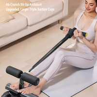 Support de pieds à ventouse pour sit-ups, portable, pour entraînement abdominal et renforcement du tronc à domicile, équipement de fitness