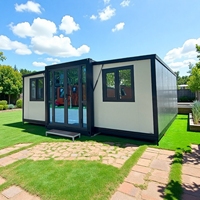 Maison conteneur préfabriquée compacte, étanche, résistante au vent et au froid, mobile, pouvant accueillir 2 à 4 personnes, chambre à coucher, style ferme