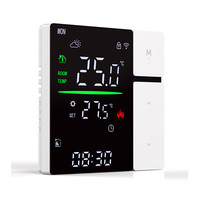 Termostat Pemanas Listrik Tuya WiFi 16A NTC ±1 ° C Pengontrol Jarak Jauh APP yang Dapat Diprogram 7 Hari dengan Perlindungan Anti Beku