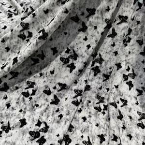 Tissu en crêpe de chiffon plissé irisé, 95% polyester, 5% élasthanne, extensible, respirant, poids moyen, doublure, garnitures, 135 GSM - Product Image 5